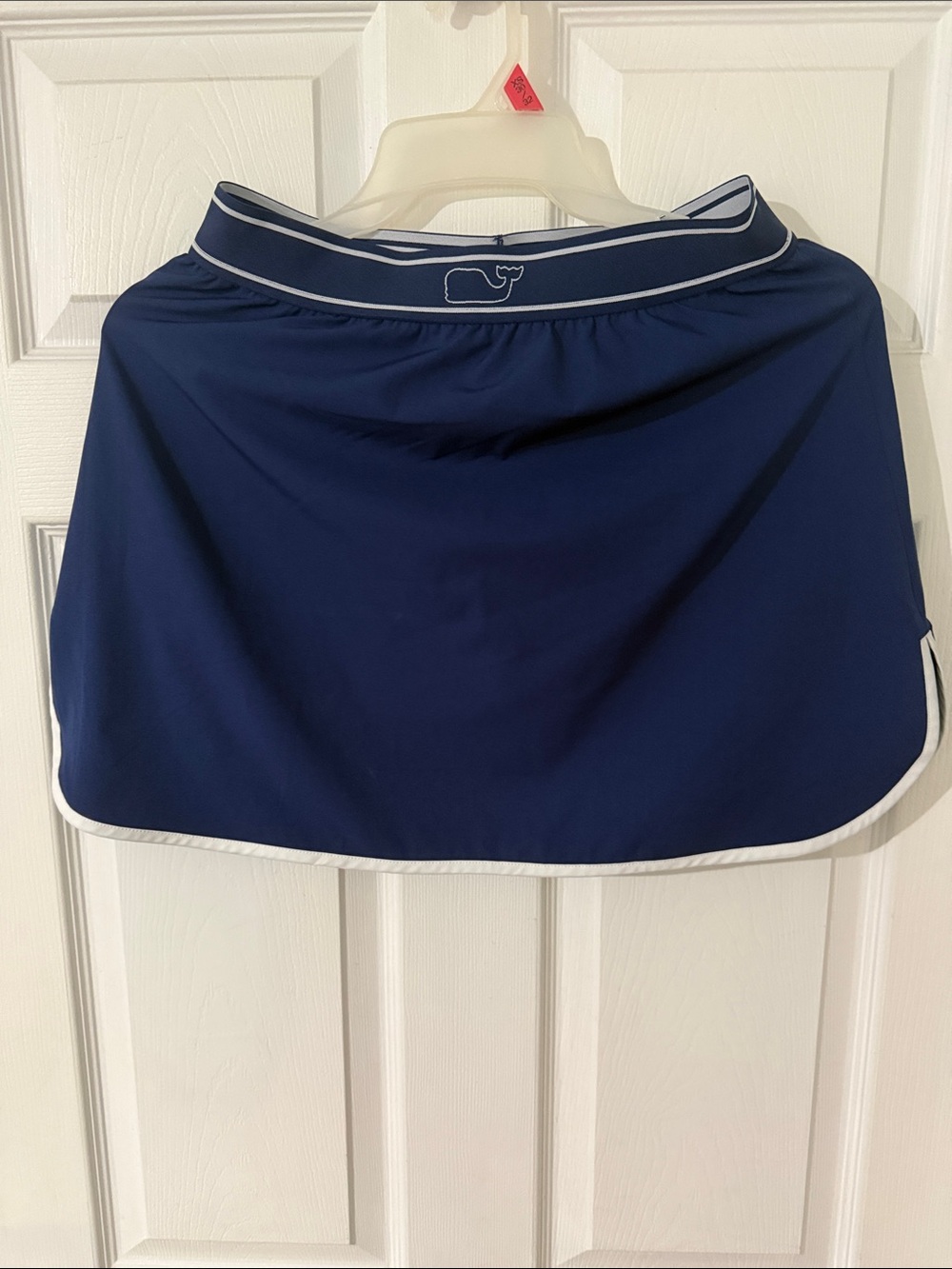 Vineyard Vines Navy Skort with White Trim and Whale Logo
